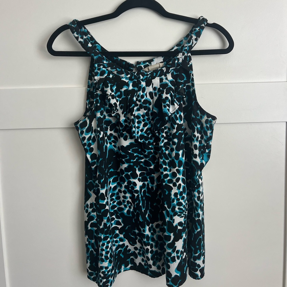 💛Buy Two, Get One💛 Banana Republic Blue and Black Dot Blouse